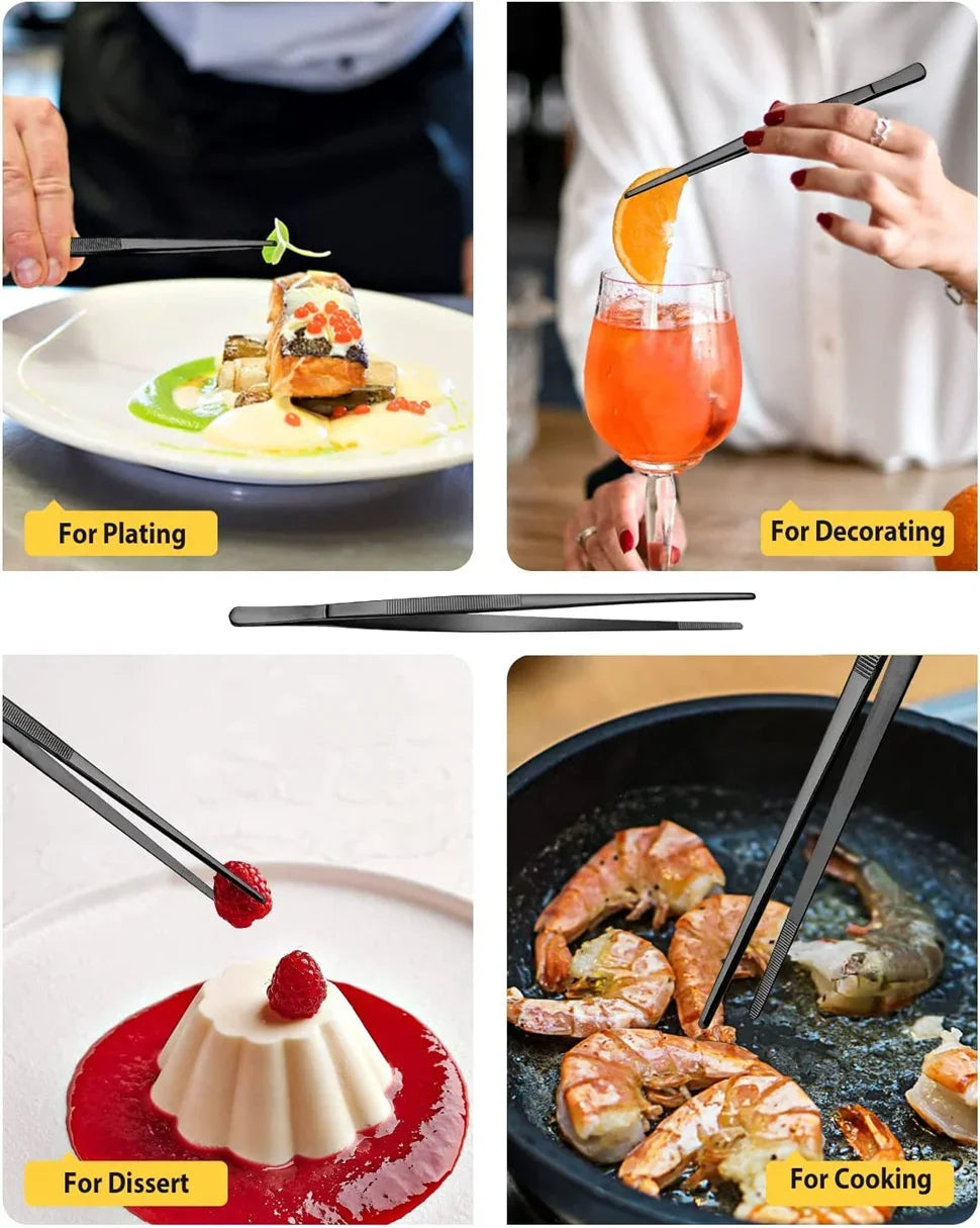 SteelGrip Pro Chef Tweezers