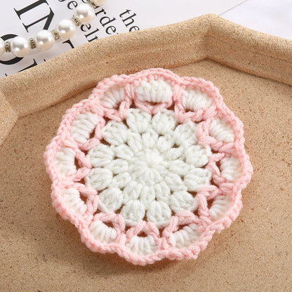 CozyBloom Knit Coasters