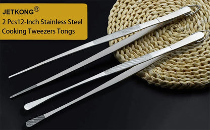 SteelGrip Pro Chef Tweezers