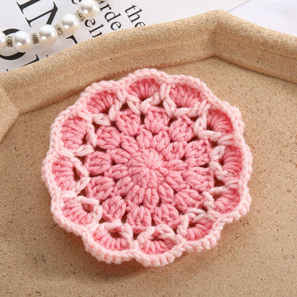 CozyBloom Knit Coasters
