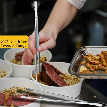 SteelGrip Pro Chef Tweezers