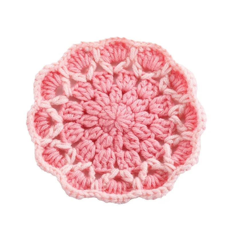 CozyBloom Knit Coasters