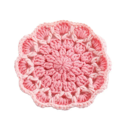 CozyBloom Knit Coasters